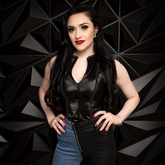 Maniere De Voir RACER NECK HIGH SHINE BODYSUIT - BLACK - Size US 0 - Picture 4 of 5